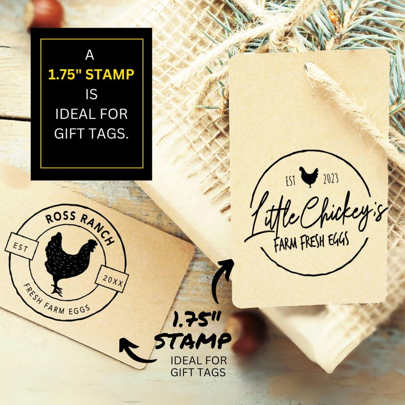 Farm Fresh Eggs Custom Stamp: Chicken, Duck, Quail image 10