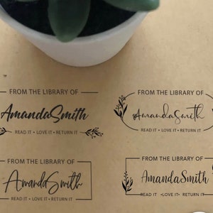 Tampon de bibliothèque personnalisé, Cadeau pour enseignant, Cadeau pour amoureux des livres, Cadeau personnalisé pour enseignant, Cadeau fête des enseignants, Cadeau de remerciement pour enseignant, Aide pédagogique