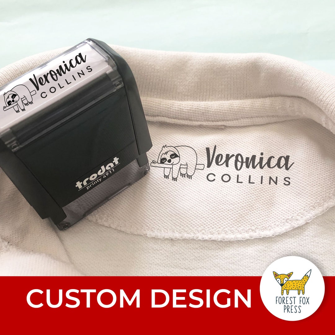 Clothing Stamp Personalized Self-inking Stamp Clothing - Etsy