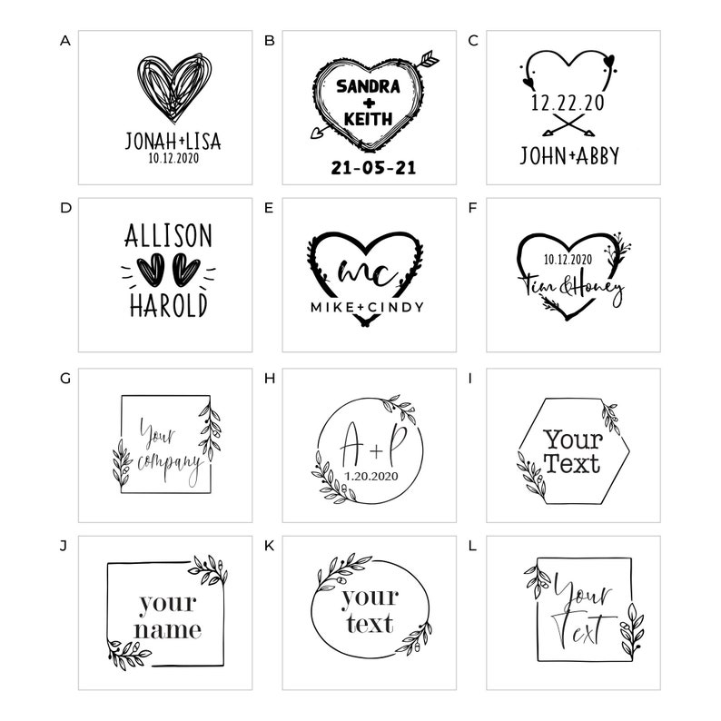 Self-Inking Custom Logo Stamp Personal logo Logo Custom Stamp Trodat Custom Rubber Stamp with Logo Business Logo Stamp Wedding Logo