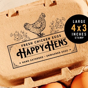 Farm Fresh Eggs Custom Name Stamp, Egg Carton Stamp, Turkey Carton Stamp, Duck Carton Stamp, Quail Egg Carton Stamp, Chicken Carton Stamp