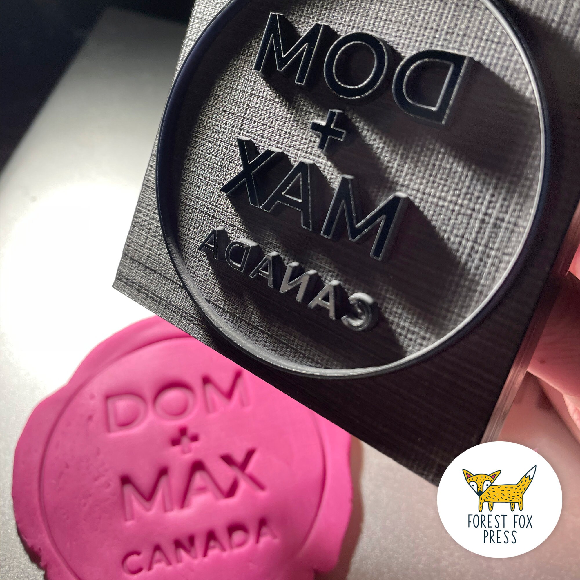 Custom Acrylic Stamps With Handle Polymer Clay Stamps Etsy