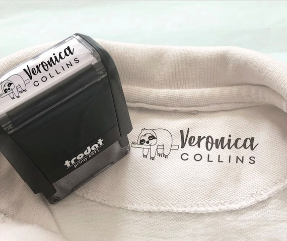 Personalized Clothing Stamp: Toddler Name Fabric Marker, Trodat 4911
