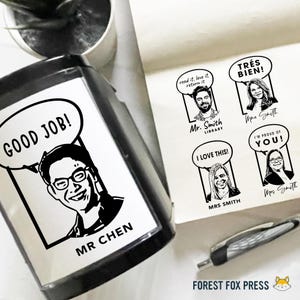 Avatar Stamp, Face Stamp, Teachers Gift, Gift for teacher, Custom Teacher Gift, Teacher's Day Gift, Teacher Appreciation Gift