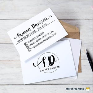XL, Business Card Stamp | Custom Company Stamp | DIY Branding Stamp