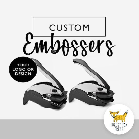 Custom Embosser Stamp Custom Embossing Stamp Embossing Seal Etsy