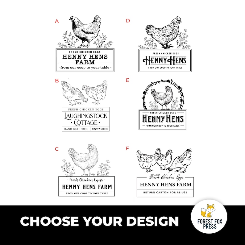 Farm Fresh Eggs Custom Stamp: Chicken, Duck, Quail image 2