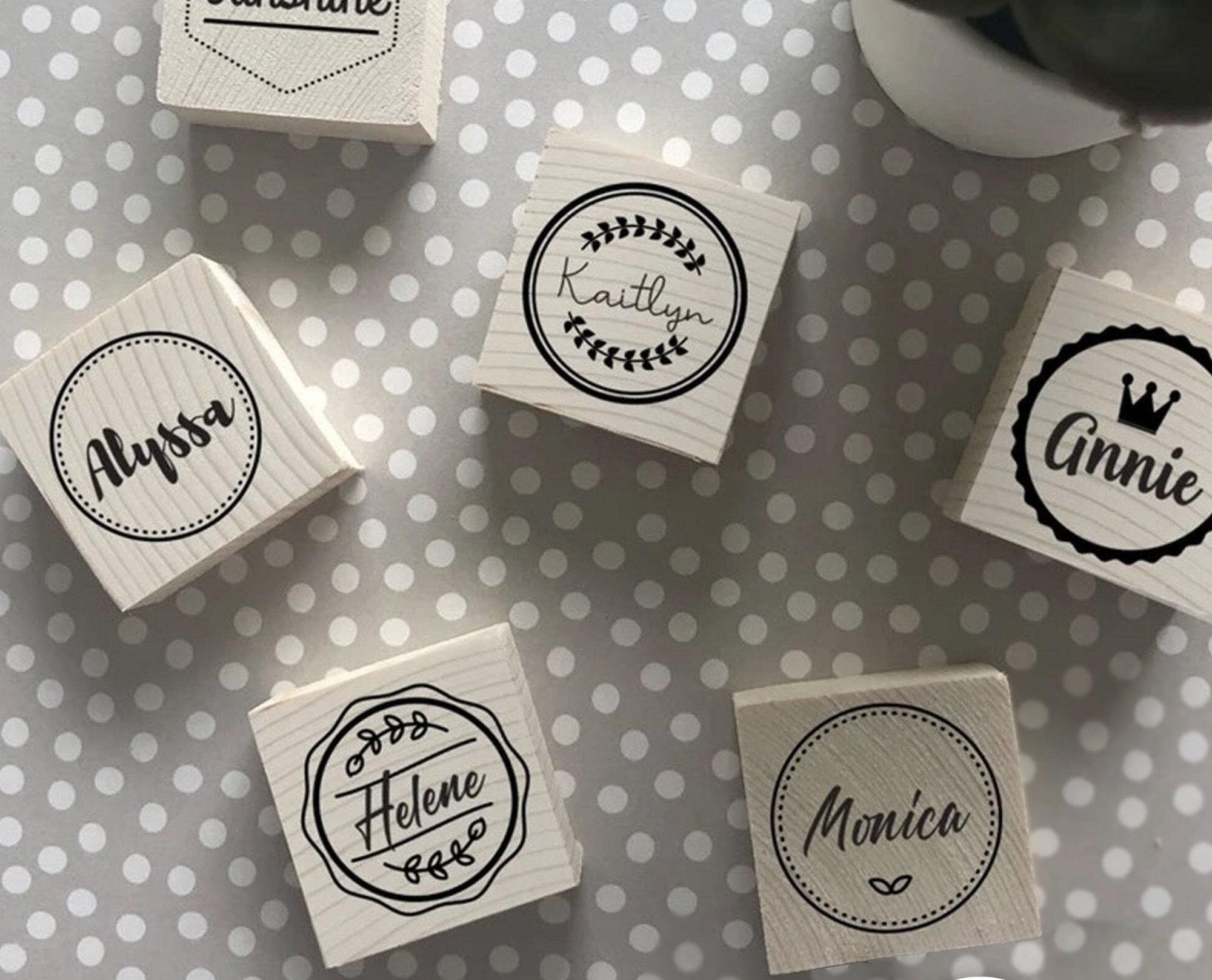 Personal Name Stamp, Custom Name Stamp, Label Stamp, Personalized Christmas Gift, Stamp Label, School Stamp, Birthday Gift, Gift for Kids