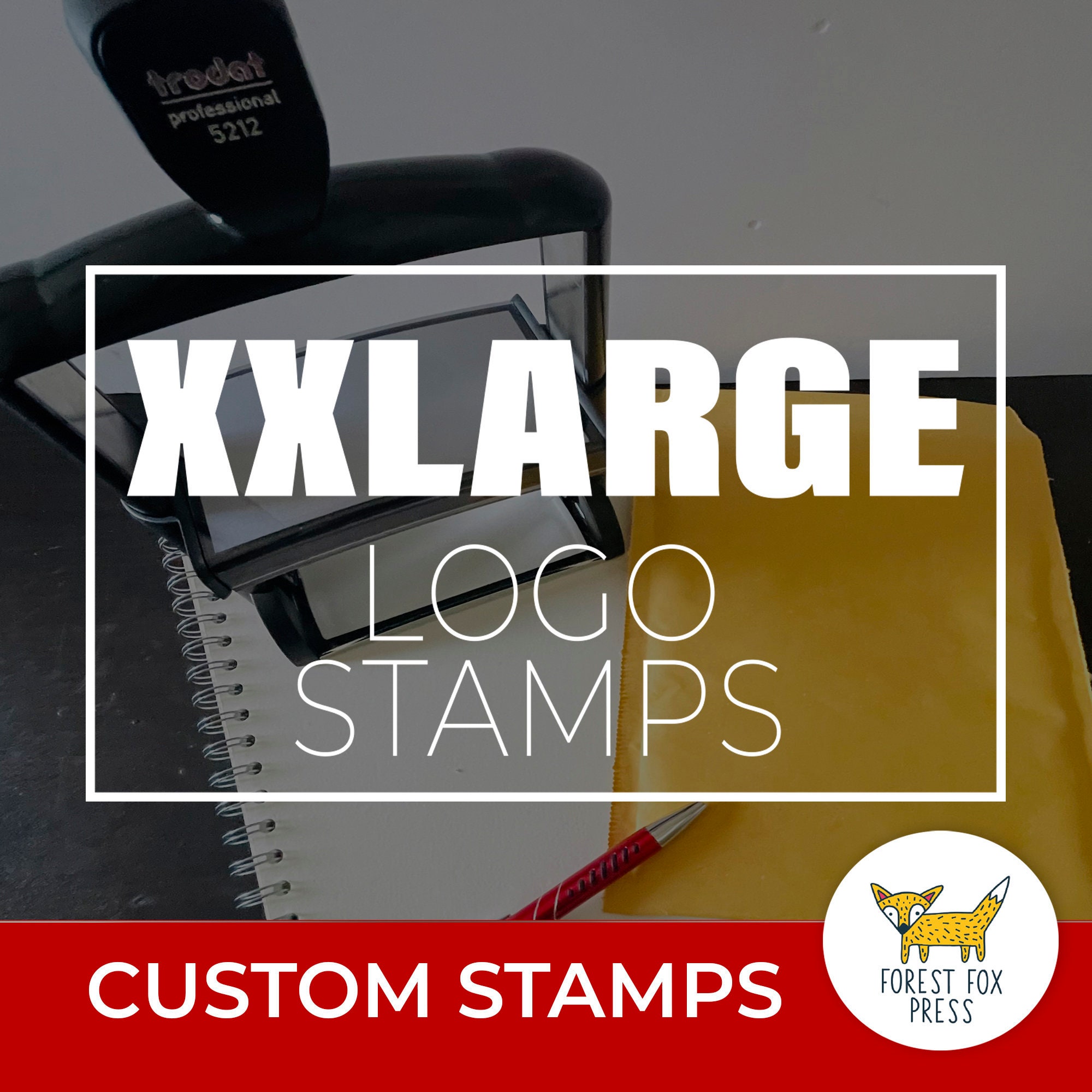 Large Custom Logo Stamp Large Logo Wooden Stamp Custom 