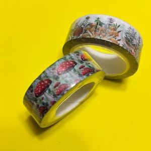 Echantillon de ruban adhésif Washi - Champignons