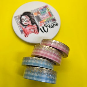 Sample Washi Tape - Simply Gilded Gingham Stardust