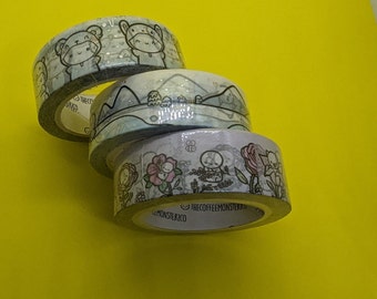 Washi Tape Sample - 24" - The Coffee Monsterz Co - Winter Critters 2.0, Floral Forest 2.0, Ice Town