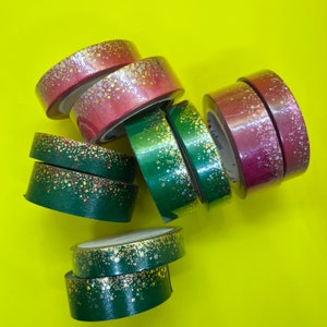 Sample Washi-tape: eenvoudig vergulde Stardust Washi (10 mm en 15 mm)