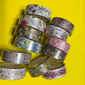 Rouleau de ruban adhésif Washi complet - Feuillages variés