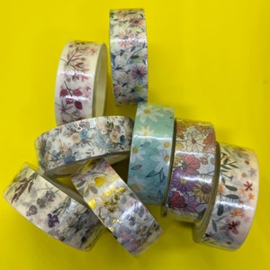 Muestra de cinta Washi - Varios florales
