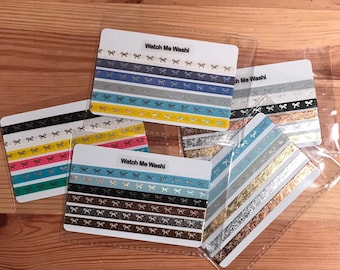 Washi Samples Grab Bag - Simply Gilded 5mm Grab Bag - 6 Colours x 24"