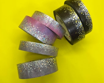 Washi Tape Muster - Einfach Vergoldetes Stardust Washi (10mm & 15mm)
