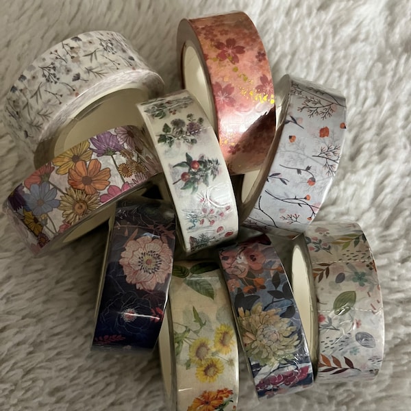 Washi Tape Sample - Florals