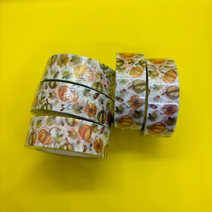 Full Washi Tape Roll - Pumpkin and Leaves