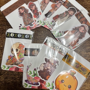 Handtas Washi Samples - seizoenstassen Toonie - herfst/herfst/halloween