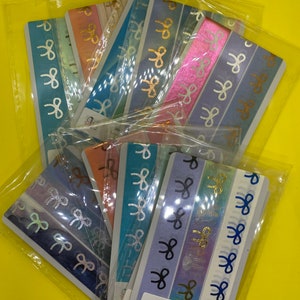 Handtas Washi Samples - eenvoudig vergulde grabbeltas van 15 mm - 3 kleuren x 24"