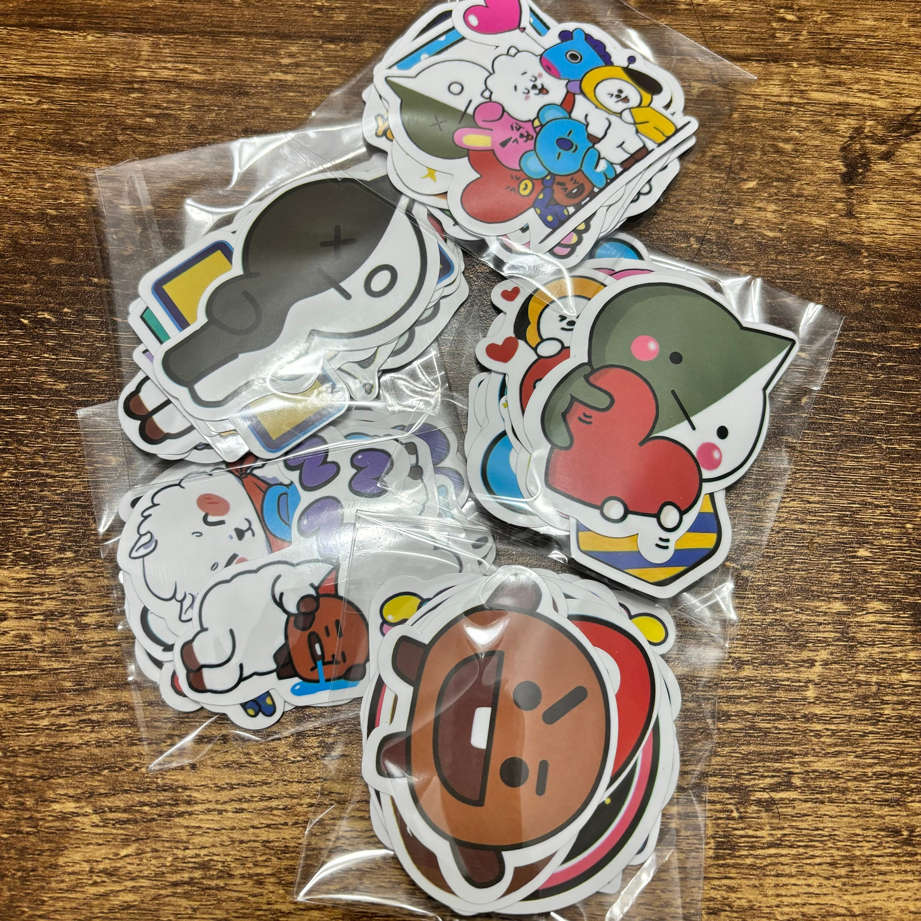 Sticker Flakes - Various Cartoons Stickers Grab Bag - Etsy