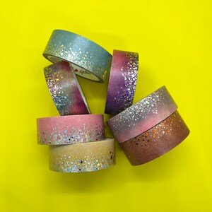 Sample Washi-tape - eenvoudig verguld 15 mm Stardust Washi, assorti