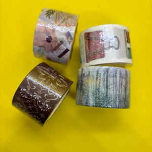 Muestra de cinta washi: varios tipos de cinta washi ancha