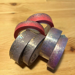 Sample Washi-tape: eenvoudig vergulde Stardust Washi (10 mm en 15 mm)