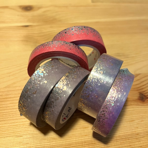 Washi Tape Sample - Simply Gilded Stardust Washi (10mm & 15mm)