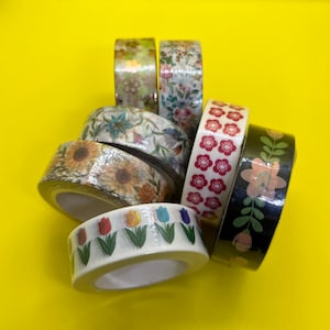 Muestra de cinta Washi - Varios florales
