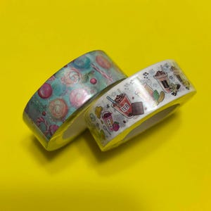 Muestra de cinta washi: varios alimentos