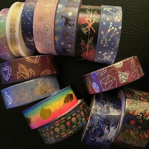 Échantillon de ruban adhésif en Washi - Washi sans nœud simplement doré (assortiment)