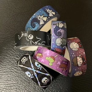 Muestra de cinta washi: varios diseños washi de Halloween
