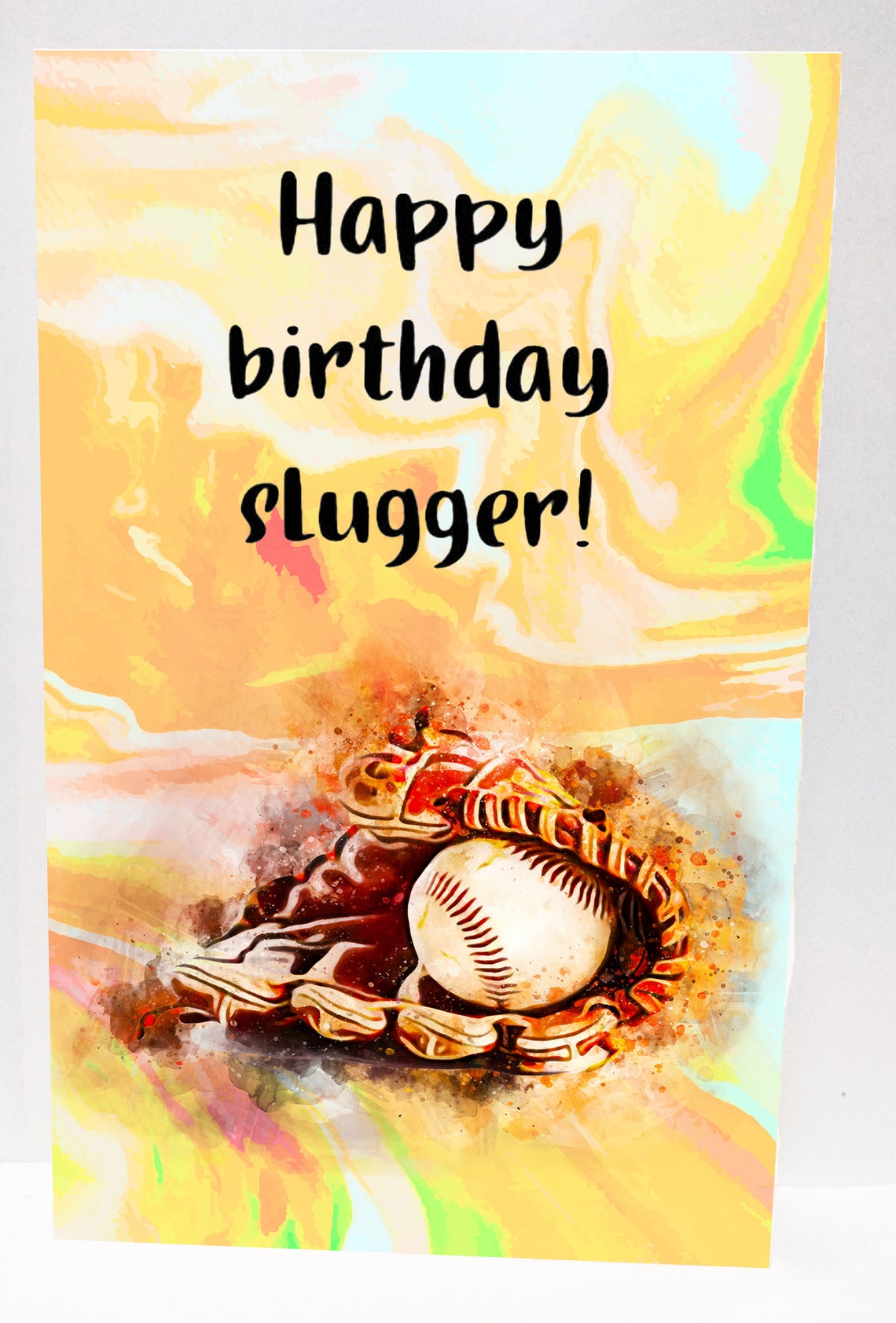 Birthday Baseball Pun Card Etsy