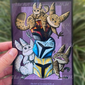 Mandos & Kitties - Illustrative Print