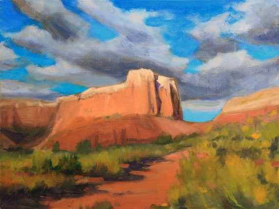 Red Rocks in New Mexico - Canvas Print Painting