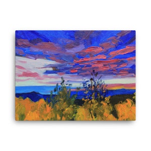 Santa Fe Fall Sunset Canvas Print New Mexico Landscape image 5