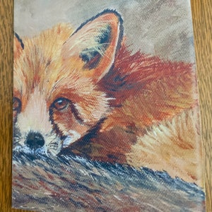 Carte vierge bébé renard, carte de voeux Foxy