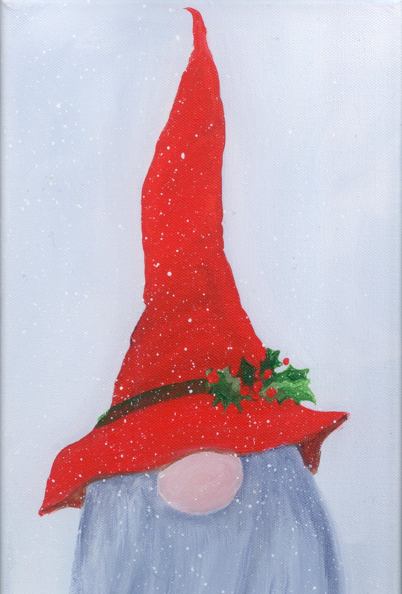Gnome canvas painting 8x16