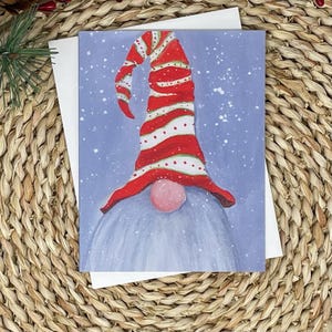 Wichtel Nisse Tomte Weihnachtskarten, Goofy Zipfelmütze Wichtel Karte