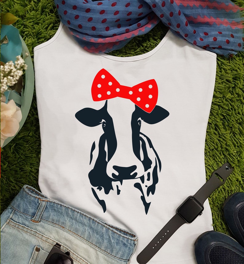Free Free 202 Baby Cow With Bow Svg SVG PNG EPS DXF File
