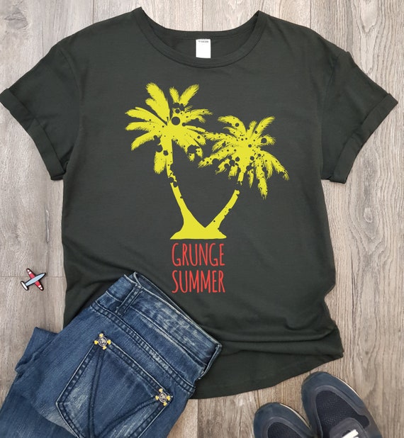 Grunge palm svg summer svg clipart art silhouette cameo cricut | Etsy