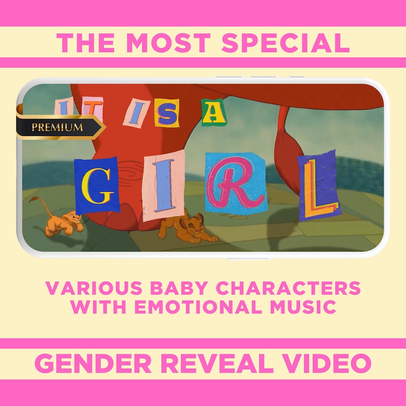 Girl Gender Reveal Movie Announcement to Family, It's a Girl Gender