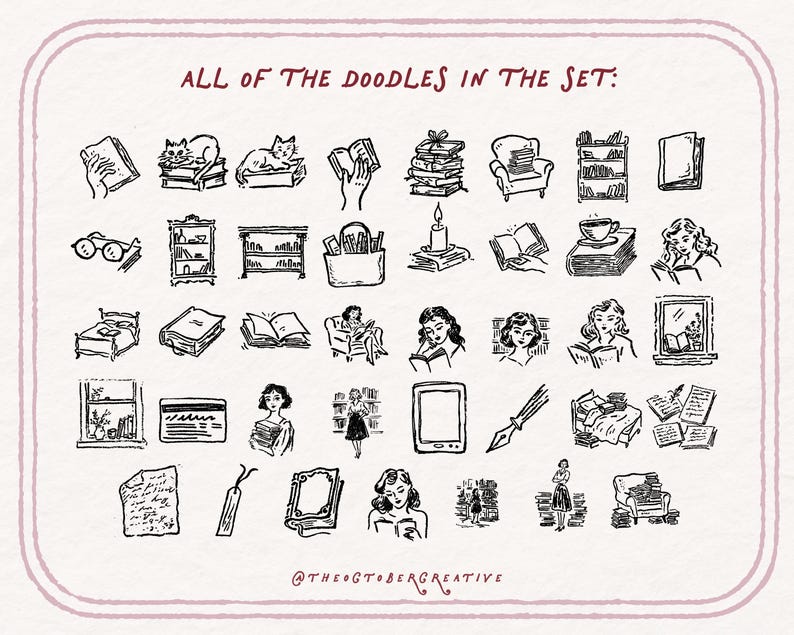 - clip art library Images High Quality Grahic Library Clipart Bundle: Hand-drawn Book Doodles, SVG & PNG - Etsy