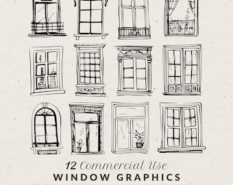 Vintage raamclipartbundel: handgetekende, eigenzinnige doodles, SVG & PNG