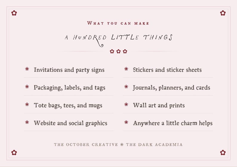 Hand Drawn Dark Academia Doodle Bundle, Library Line Art Illustrations (SVG & PNG Download) image 4