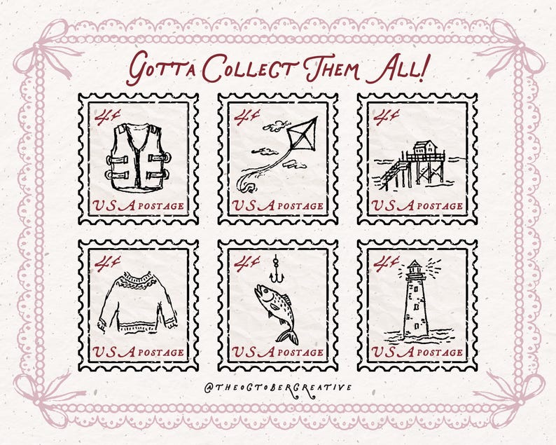 Handgezeichnetes Haus am See Doodle Bundle, Sommerferien Line Art Illustrationen (SVG & PNG Download) Bild 7