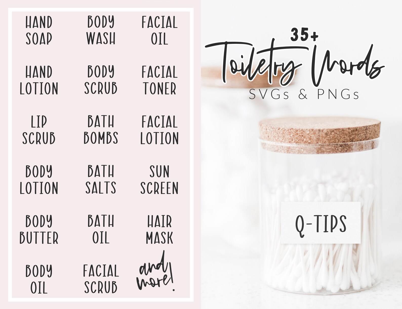 Rustic Toiletry Labels SVG Bundle Cosmetic Labels SVG Etsy