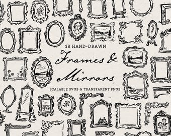 Ramar: Handritade ramar, SVG och PNG